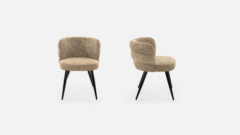 Chaise tissu NUAGE | Design contemporain et confort haut de gamme