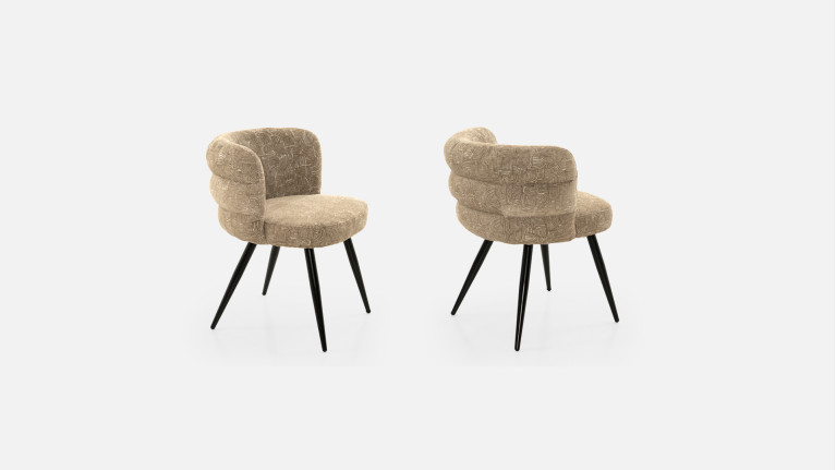 Chaise tissu NUAGE | Design contemporain et confort haut de gamme
