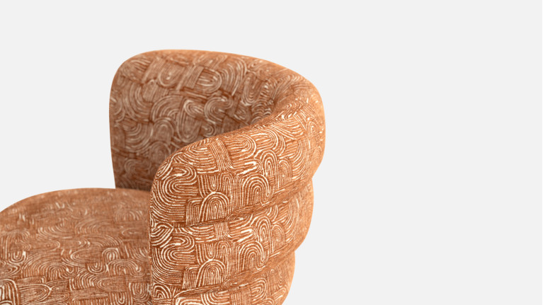 Chaise tissu NUAGE | Design contemporain et confort haut de gamme