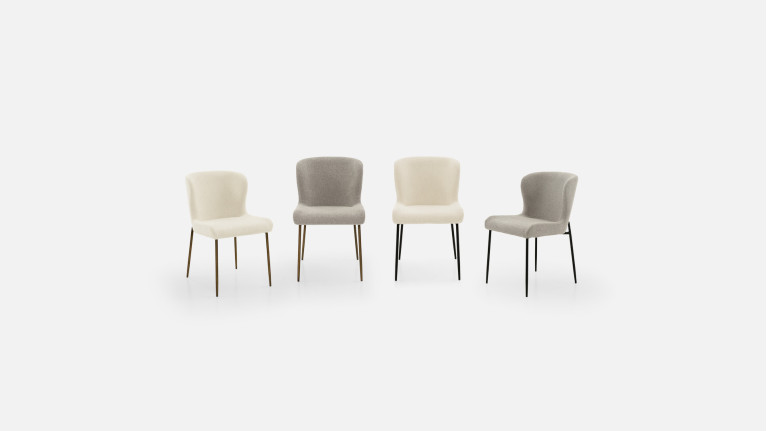 Chaise tissu GLAM | Élégance contemporaine et confort raffiné