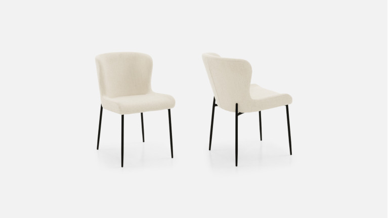 Chaise tissu GLAM | Élégance contemporaine et confort raffiné