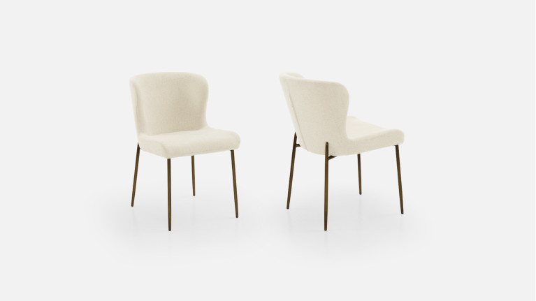 Chaise tissu GLAM | Élégance contemporaine et confort raffiné