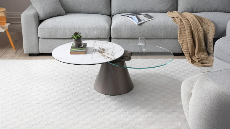 Table basse UTOPIA | Mécanisme pivotant synchronisé