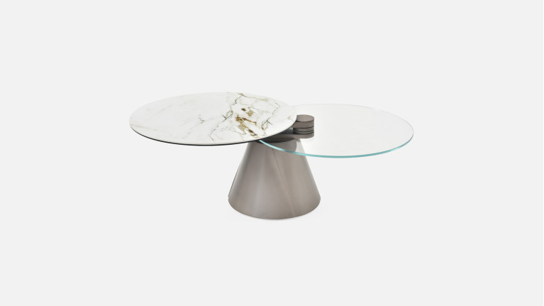 Table basse UTOPIA | Mécanisme pivotant synchronisé
