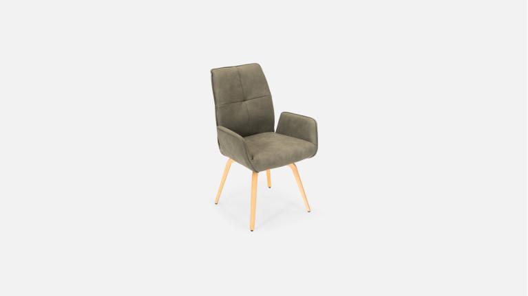 LOUISE armchair | Refined design and high-density fabric comfort