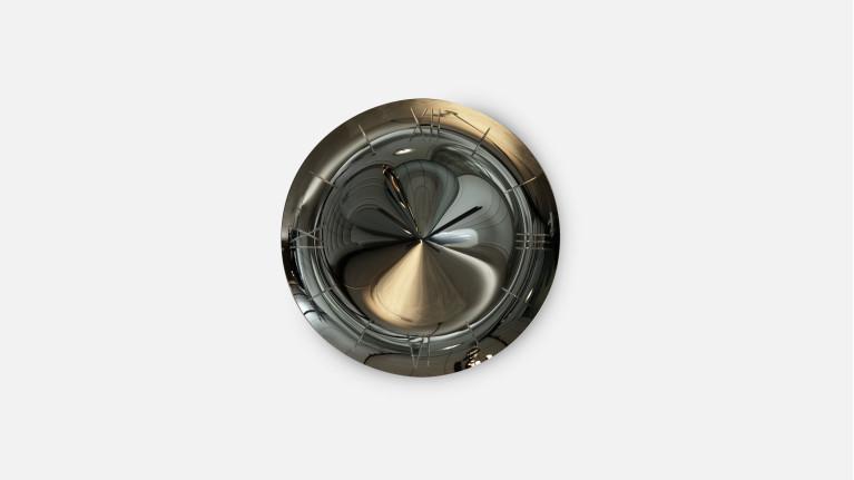 ILLUSION wall mirror clock | Hypnotising