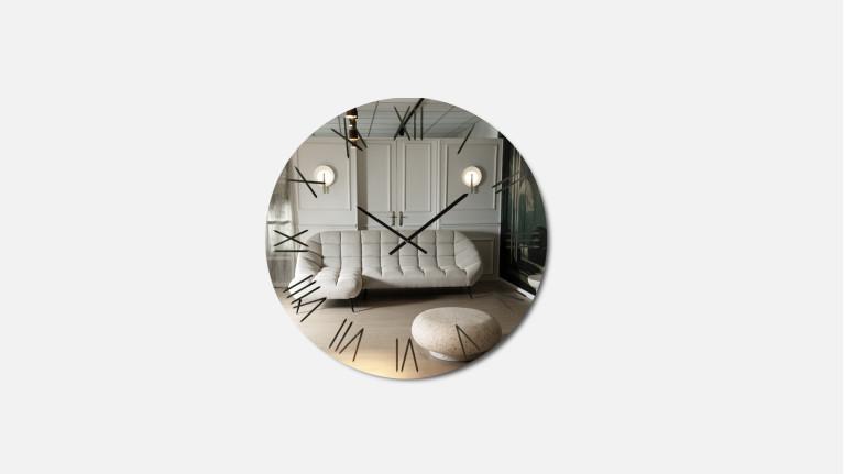 SARIN wall mirror clock | Genuine decorative object