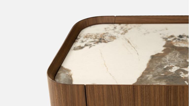 PALACE TV stand | Refined walnut & Pandora design ceramics