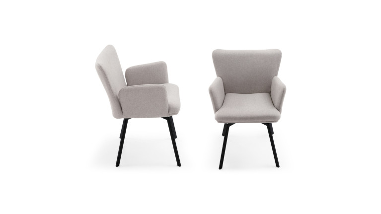 LEON armchair | Contemporary comfort and designer steel frame