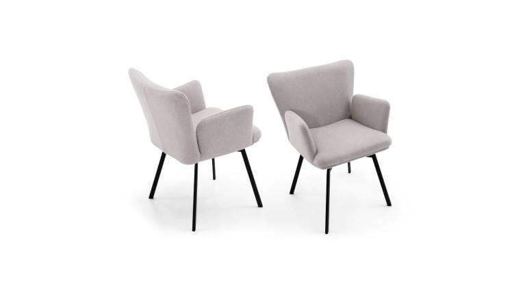 LEON armchair | Contemporary comfort and designer steel frame
