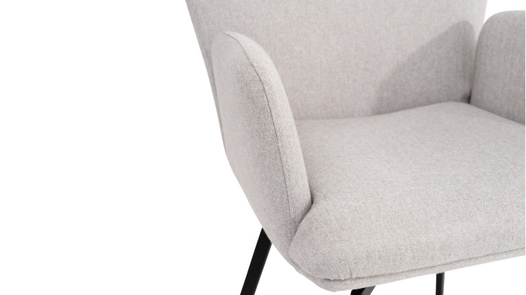 LEON armchair | Contemporary comfort and designer steel frame