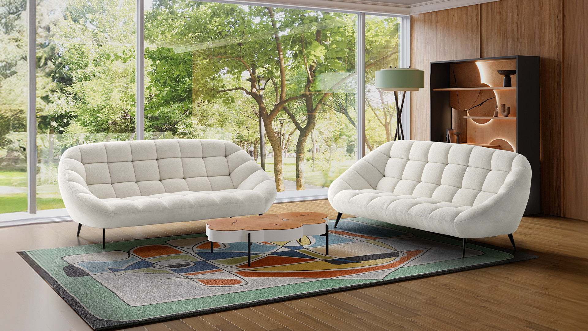 3-seater sofa DIAMANT fabric | A refined interior