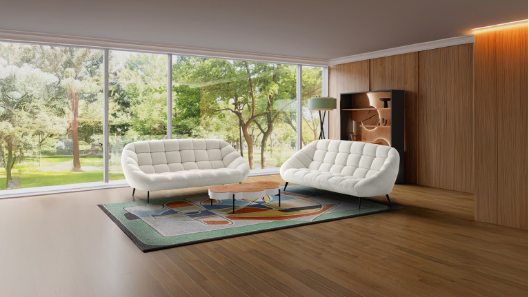 Canapé 3 places tissu DIAMANT | Un intérieur raffiné