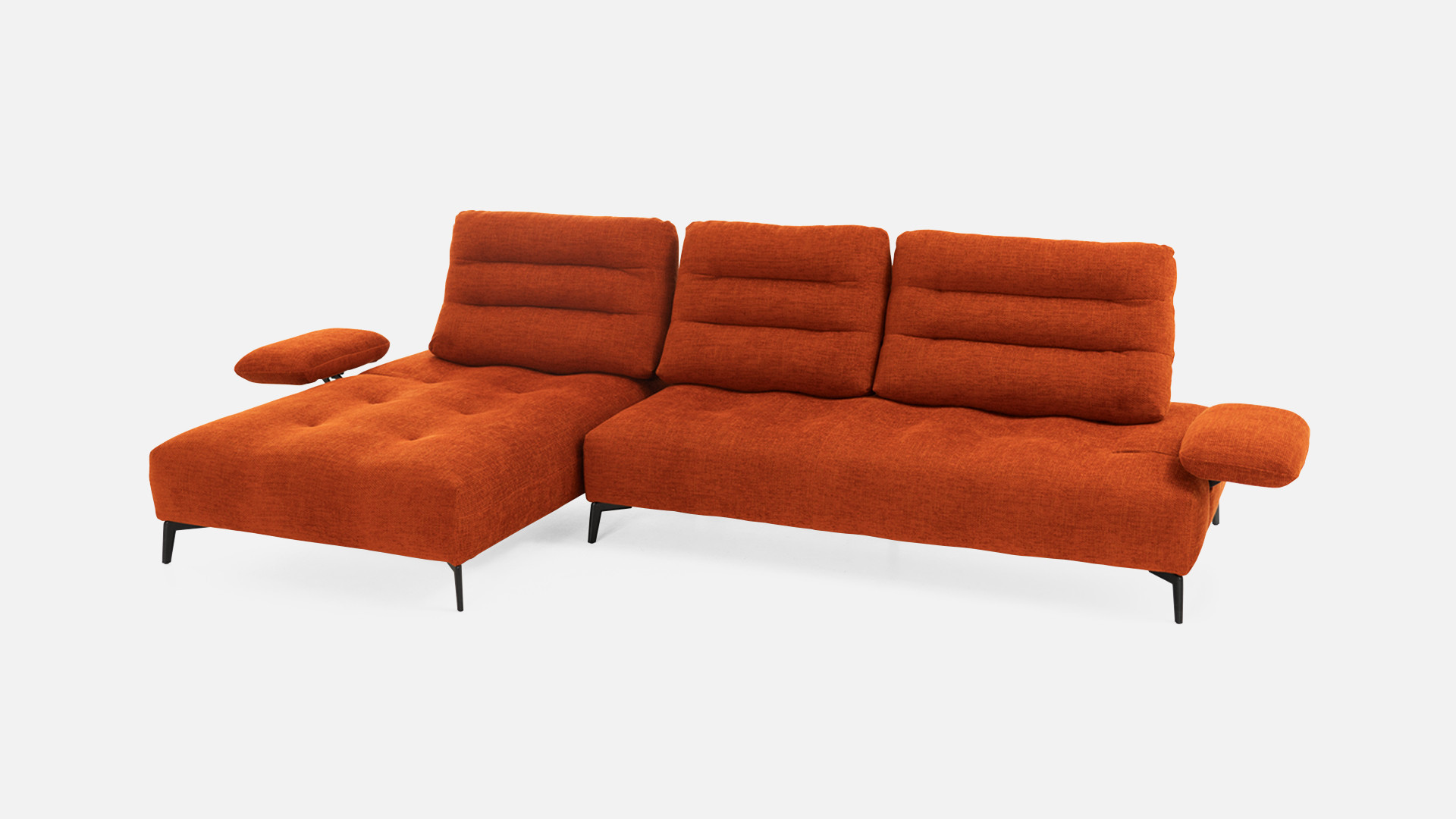 DUNE fabric corner sofa | Modular elegance and deep comfort