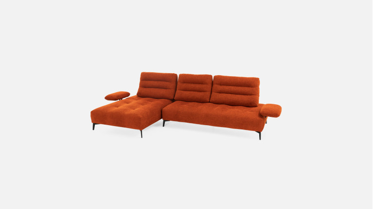 Canapé d'angle tissu DUNE | Élégance modulable et confort profond
