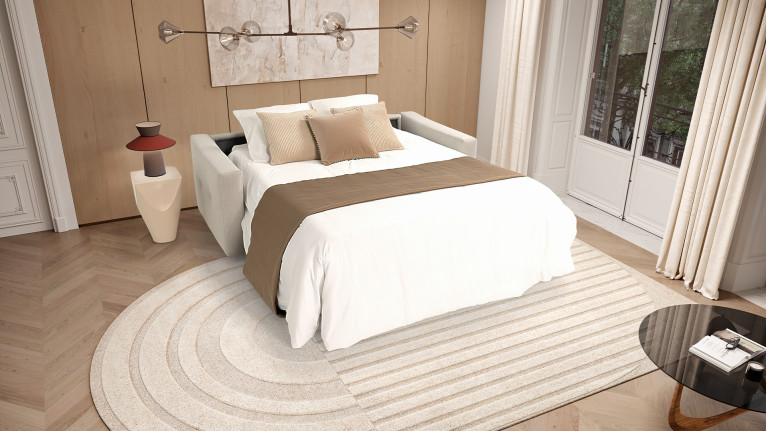 Canapé convertible tissu TUCA | Allure contemporaine