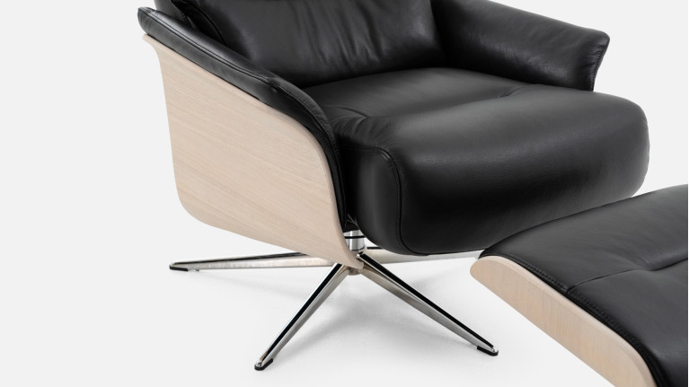 Fauteuil relaxation manuelle cuir JULIO | Confort et élégance