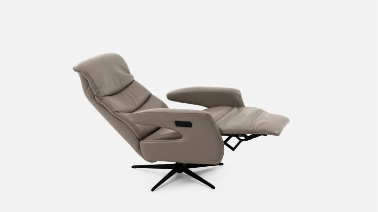 JUNE electric recliner - Fabric, leather or microfiber