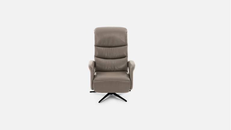 Fauteuil relaxation électrique JUNE - Tissu, cuir ou microfibre