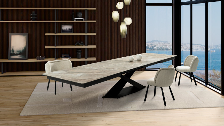 Table de repas extensible céramique ECLIPSE | Table XL