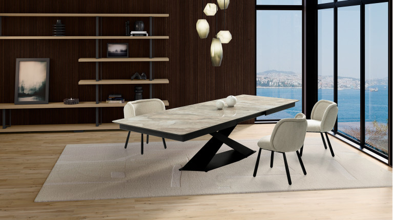 Table de repas extensible céramique ECLIPSE | Table XL