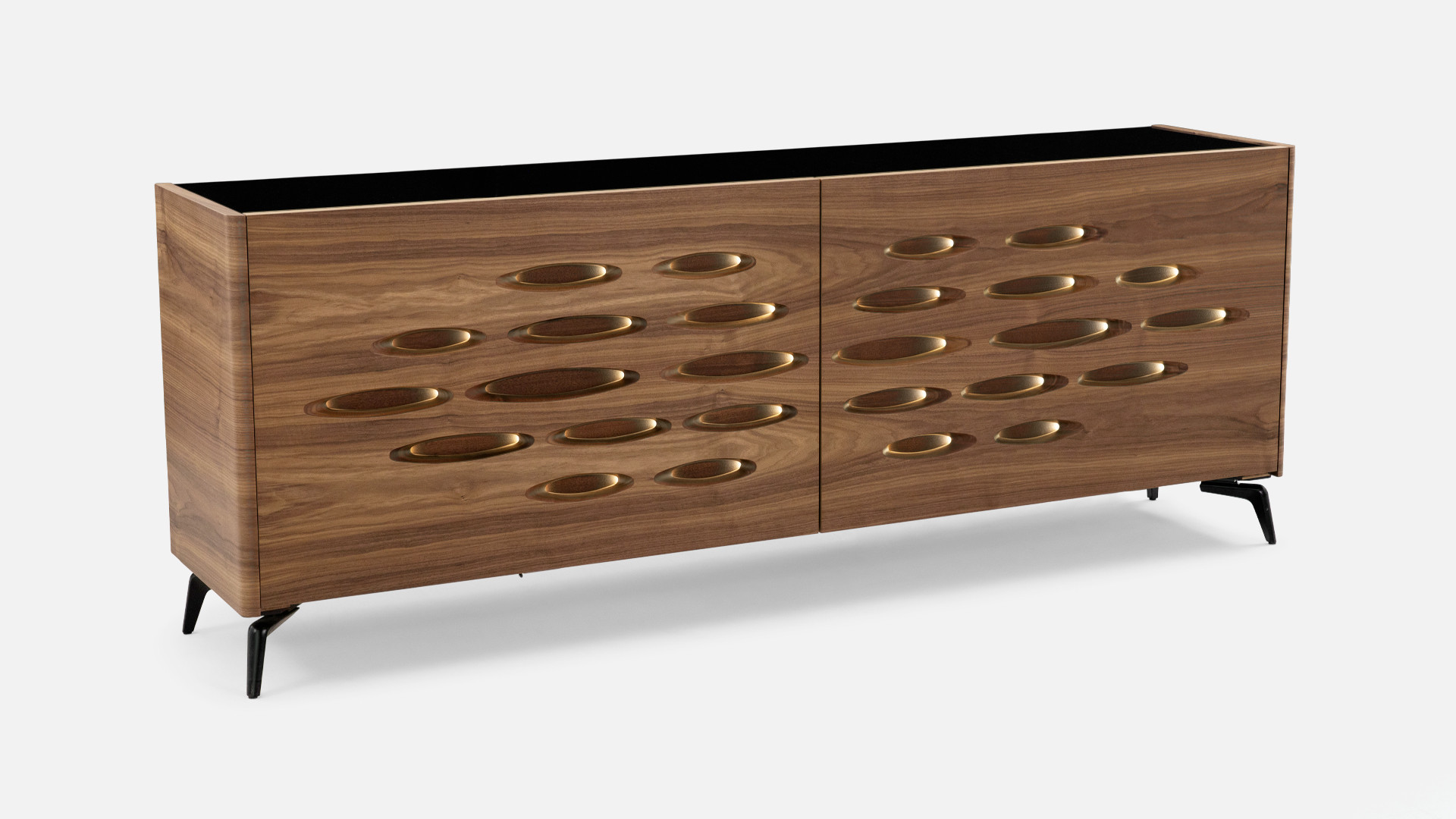 Buffet OROS | Sculptural elegance and woody warmth