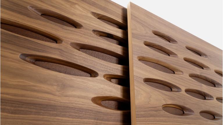 Buffet OROS | Sculptural elegance and woody warmth