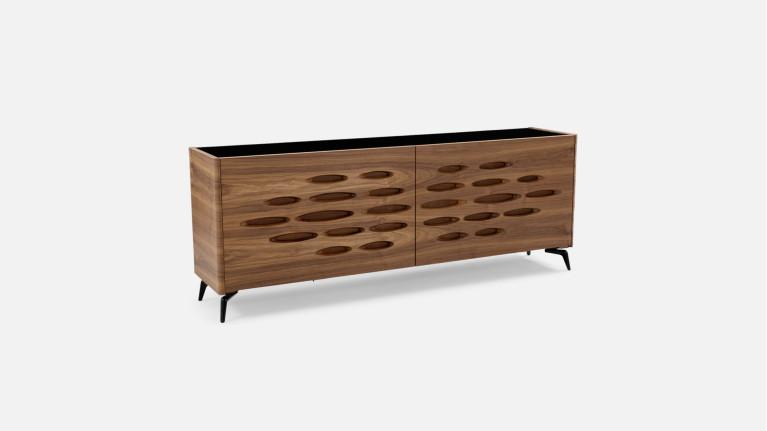 Buffet OROS | Sculptural elegance and woody warmth