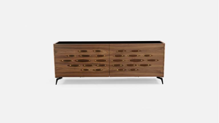 Buffet OROS | Sculptural elegance and woody warmth