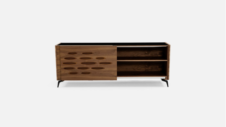 Buffet OROS | Élégance sculpturale et chaleur boisée