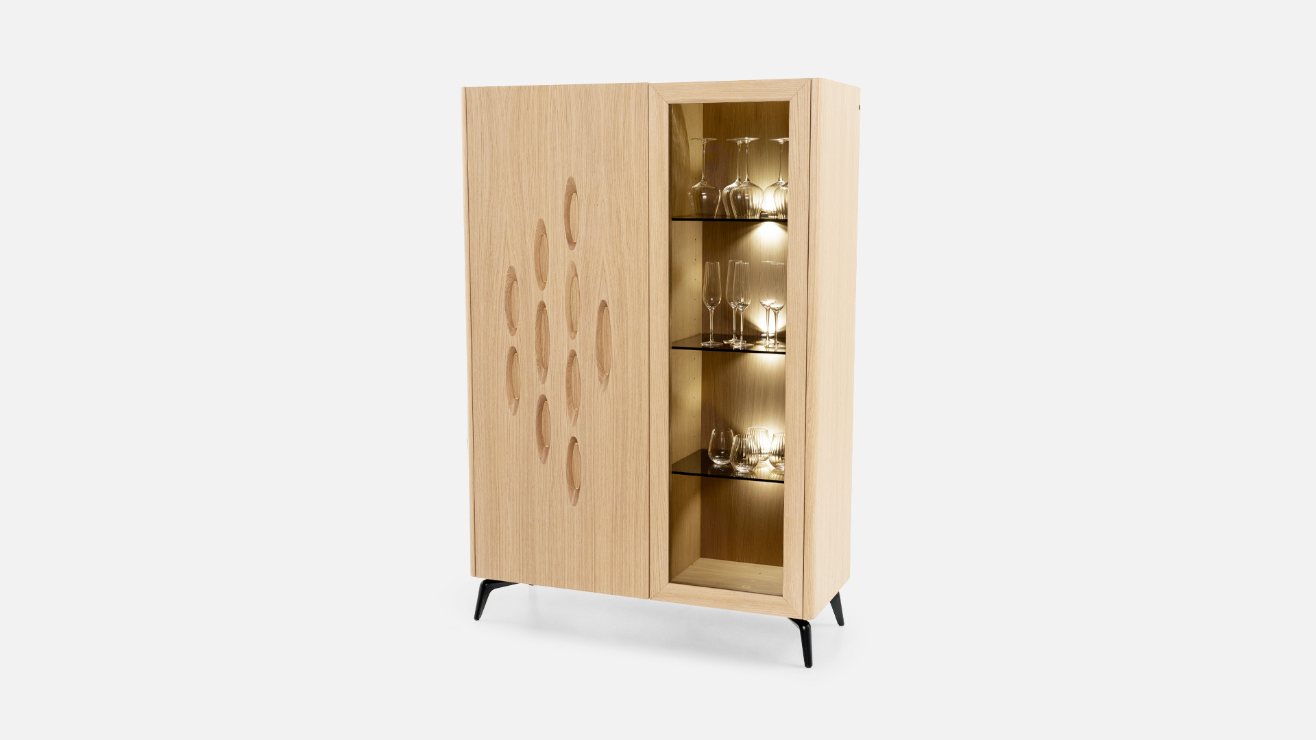 Vitrine OROS | Elegant lighting and refined storage