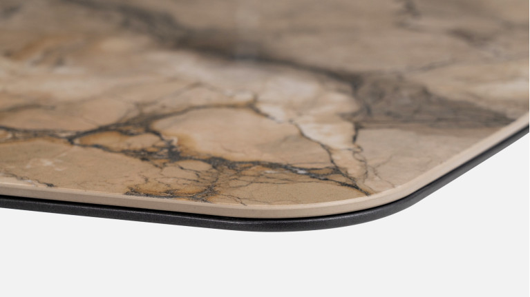 OROS table - Ceramic top and textured central base