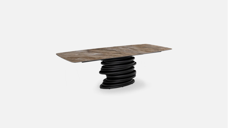 OROS table - Ceramic top and textured central base