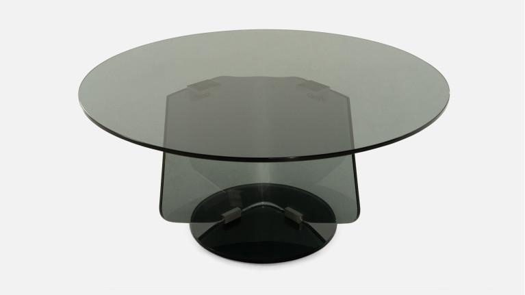 Coffee table MIRAGGIO | Design in curved glass and tempered top