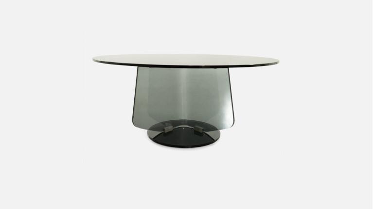 Coffee table MIRAGGIO | Design in curved glass and tempered top