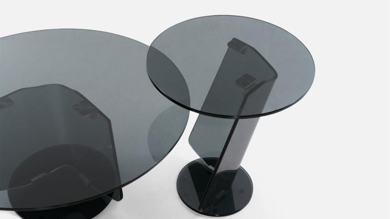 Coffee table MIRAGGIO | Design in curved glass and tempered top
