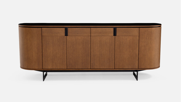 Buffet Cosmos noyer | Courbes douces et finitions haut de gamme