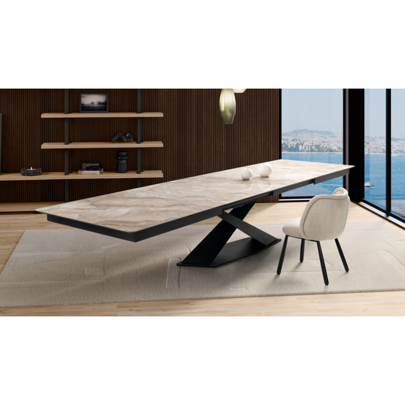 Table de repas carré extensible ORIGAMI | Design minimaliste