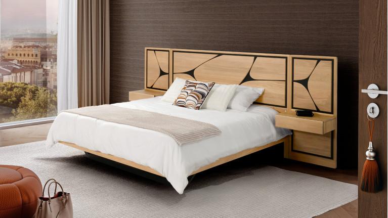 Bed set with bedside tables FRANCE | Savoir-faire artisanale