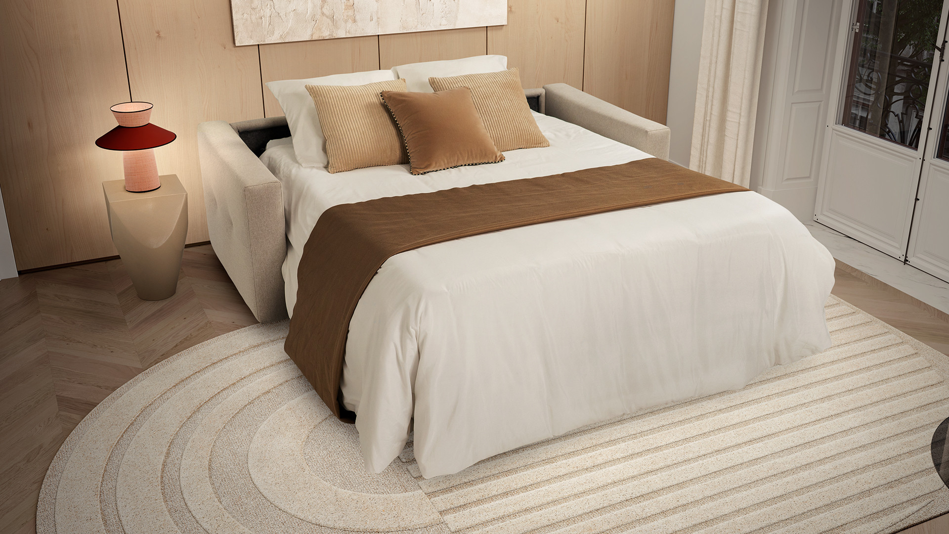 TUCA fabric sofa bed | Allure contemporaine