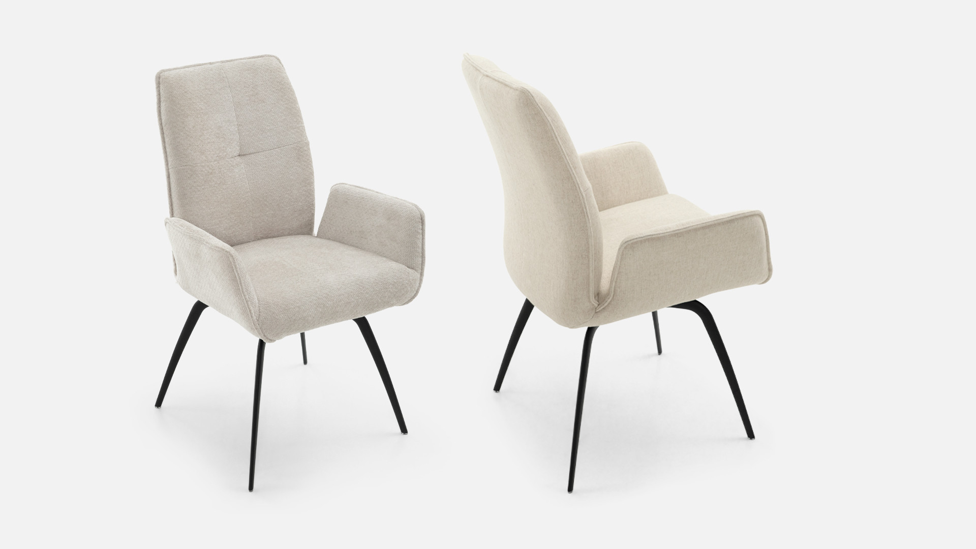LOUISE armchair | Refined design and high-density fabric comfort