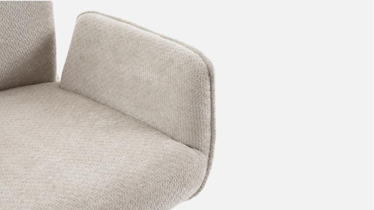 LOUISE armchair | Refined design and high-density fabric comfort