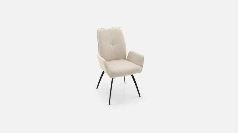 LOUISE armchair | Refined design and high-density fabric comfort