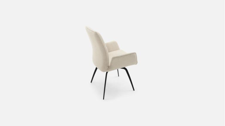 LOUISE armchair | Refined design and high-density fabric comfort