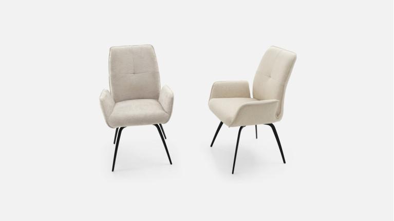 LOUISE armchair | Refined design and high-density fabric comfort