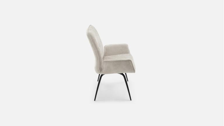 LOUISE armchair | Refined design and high-density fabric comfort