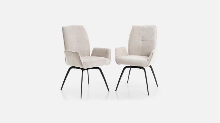 LOUISE armchair | Refined design and high-density fabric comfort
