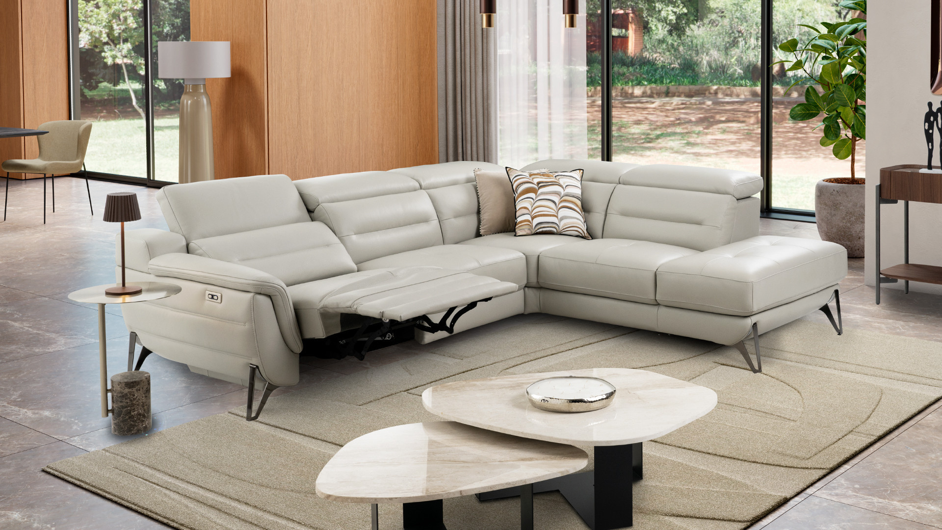 Leather corner sofa ZENITH | Relax design