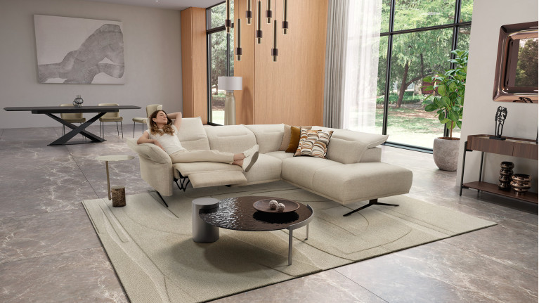 Electric corner sofa PASSION | Optimum support