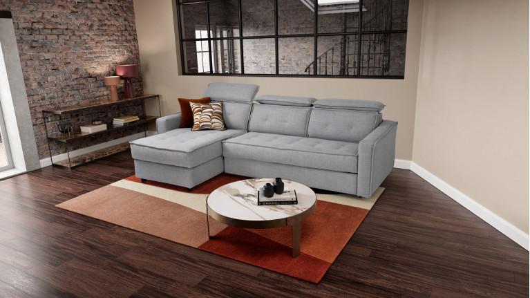 EVELYNE fabric corner sofa bed | High-end sofa bed